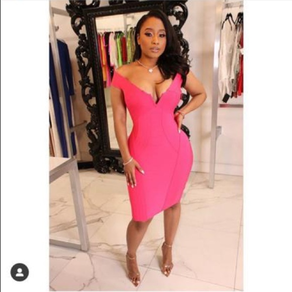 Hot pink Marciano dress